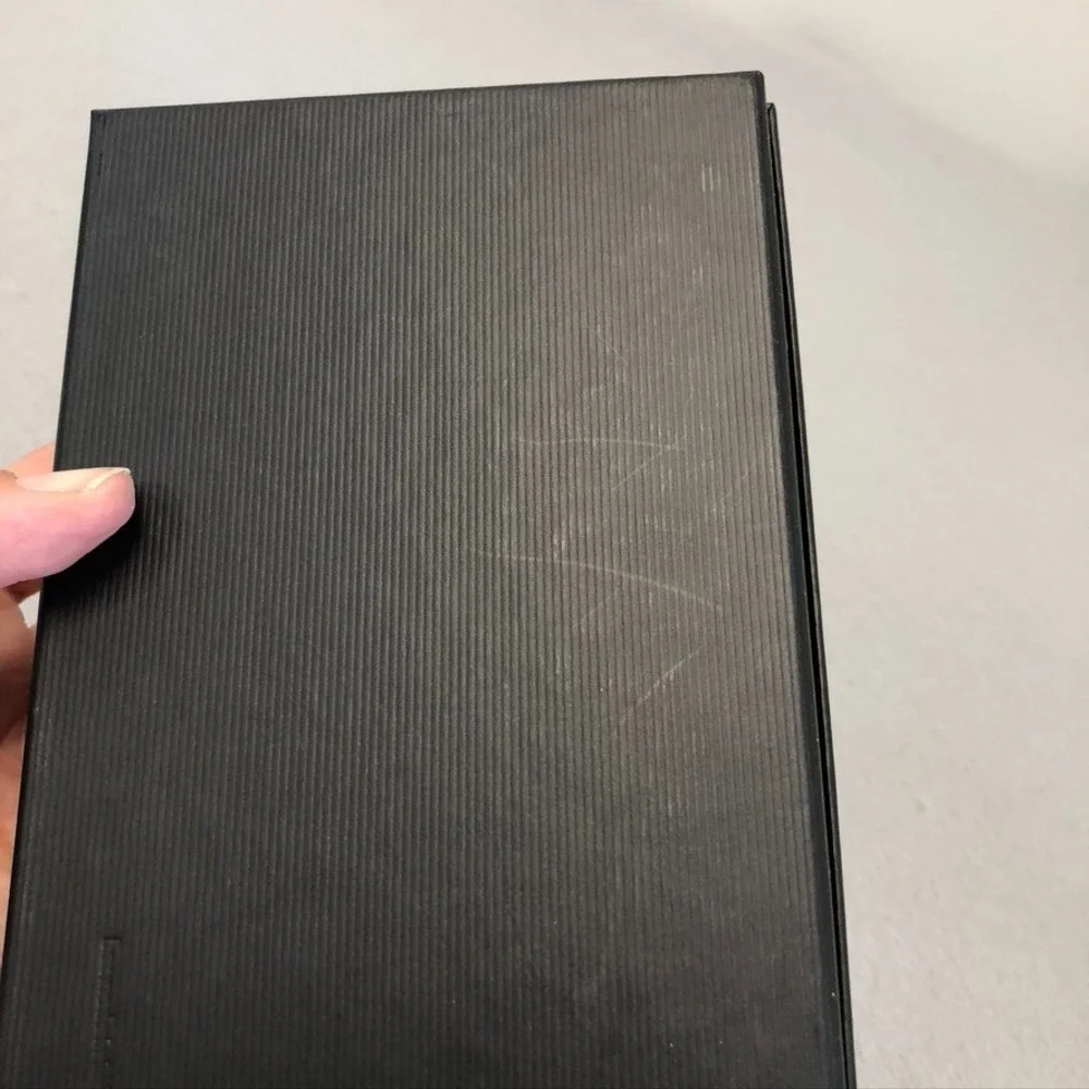 Authentic Gucci Gift Box Storage Travel Black White Small Rectangle‎ 7x4.5x2